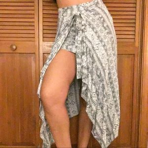 Midi wrap skirt
